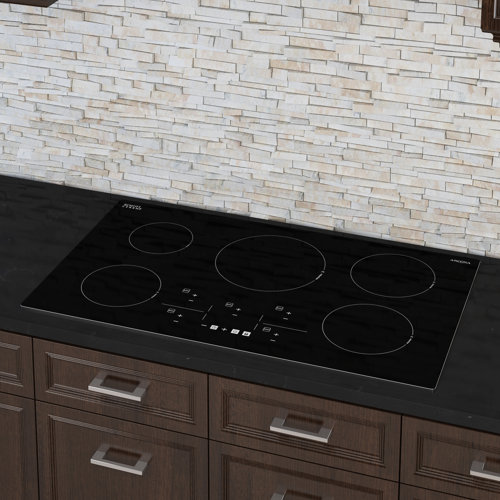 Ancona Elite 36 in. 5Burner Induction Cooktop in Black Ceramic Wayfair